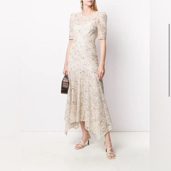 NWT NEW Veronica Beard Balsam Floral Print Broderie Anglaise Chiffon Dress - Picture 14 of 14